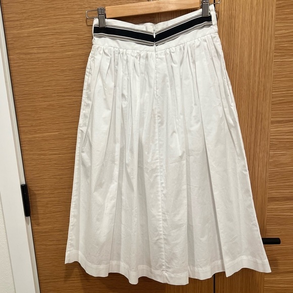 Cavalli Class | White Midi Skirt | Black Trim | Size 4 - Picture 4 of 8